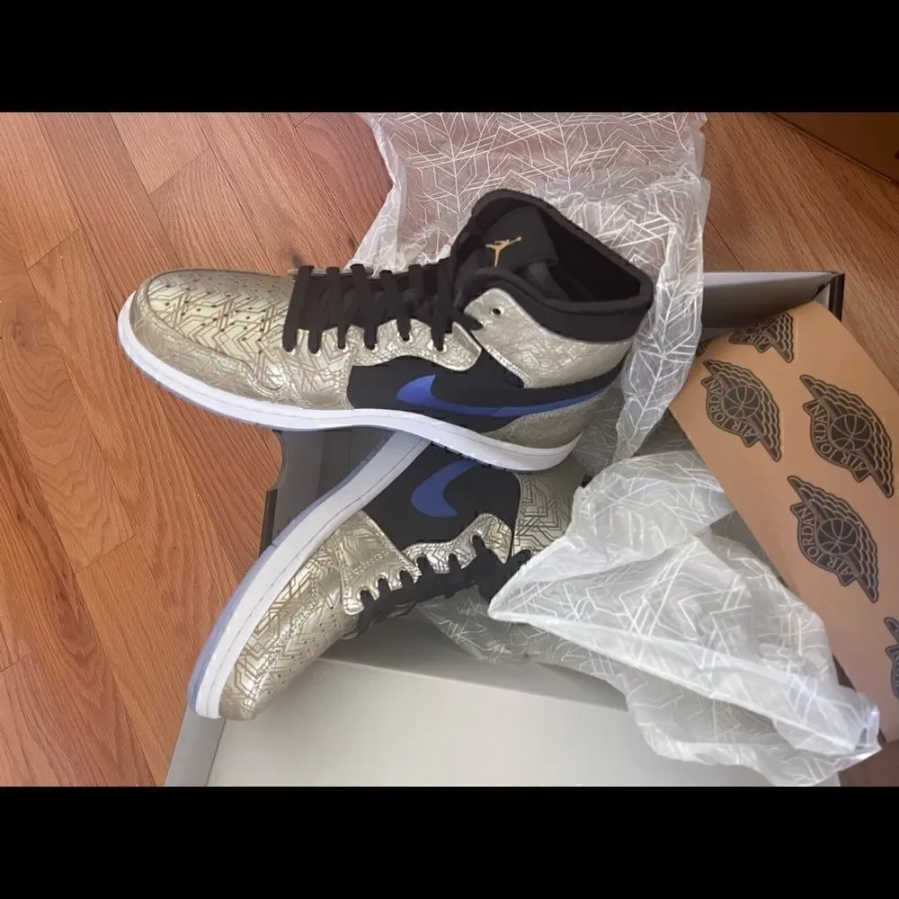 jordan 1 high zoom air cmft Gold Lazer 10.5